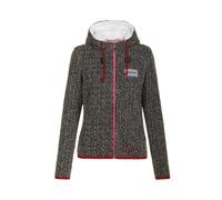 Almgwand - Damen Strickfleece Jacke Münsterhöhe oliv olive/beige - Gr. - L