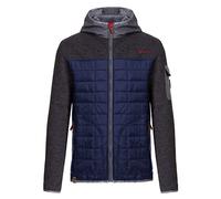 Almgwand M Hehlenkopf Colorblock-Blau-Grau - Primaloft Stylische hochwertige Herren Hybrid Kapuzenjacke, Größe 52 - Far