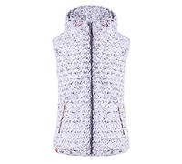 Almgwand W Lichtspitze Weiß - Super weiche Bequeme Damen Kapuzenweste, Größe 42 - Farbe Beige