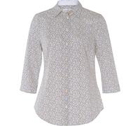 Almsach Hemdbluse Fabia Weiß/Blau (Größe: 46) 46 blau