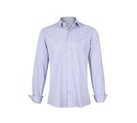 Almsach Herren Trachtenhemd Slim Fit kariert hellblau, Ice hellblau, M