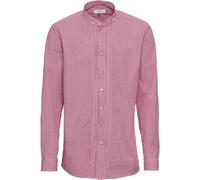 Almsach Karo-Stehkragenhemd Slim Wine (Größe: XXL) 45/46 rot