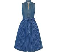 Almsach Midi Dirndl in Jeansoptik Jeansblau (Größe: 36) 36 blau