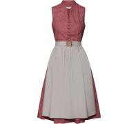 Almsach Midi-Dirndl Rot/Grau (Größe: 36) 36 rot