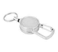 Alomejor Einziehbare Schlüsselkette Metall Schlüsselanhänger Schlüsselkette mit Hoher Belastbarkeit für den Außenbereich und den täglichen Gebrauch