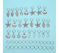 Alomejor Legierung Marine Tier Muster Handgemachte Haarspange Material Vintage DIY Anhänger Zubehör für DIY Schmuck, Kleidung Dekoration