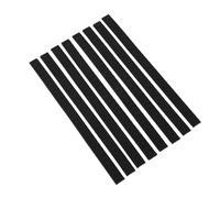 Alomejor Silikon-Gepäckradabdeckungen, Dicker, Strukturierter, Geräuschabsorbierender Reifenschutz für Koffer, Einfache Installation, 8er-Pack (Black)
