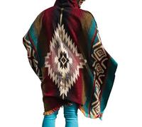 Alpaca World | Alpaka-Ponchos für Damen und Herren | Handgefertigt mit dem besten Baby-Alpakawollmaterial von ecuadorianischen Kunsthandwerkern., Meerblau, Weinrot, Beige, Variety, Einheitsgröße