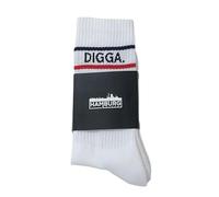 AlpacaOne HamburgDigga Crew Socken für Herren & Damen - Bequeme Baumwollsocken mit Vollplüsch-Fuß, atmungsaktiv & elastisch, in Clean, Blau oder Hamburger Streifen