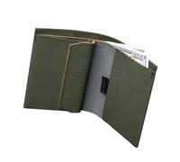 ALPAKA Ark Bifold Coin Wallet | Münz-Geldbörse für Herren | Minimalistisches Münzgeldbörse mit RFID-Schutz und Magnetischem Münzfach | für 5 Karten + Bargeld | Axogrid 210D, Grün