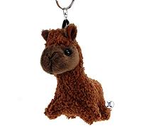 Alpaka braun Schlüsselanhänger Plüsch Lama Kuscheltier Anhänger TASHI - Kuscheltiere*biz