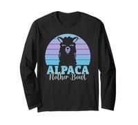 Alpaka Squad Retro Design Lustige Alpaka Lama Langarmshirt