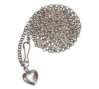 Alpenflüstern Dirndl-Miederkette 150 cm - Damen-Trachtenschmuck mit antik-silber-farbenem Trachten-Edelweiss, elastisches Perlenarmband (in traditionellen Farben) DCH040