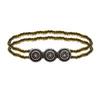 Alpenflüstern Filigran Perlen-Trachten-Armband Magda - Damen-Trachtenschmuck, elastische Trachten-Armkette, Perlenarmband (grün) DAB078