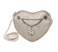 Alpenflüstern Herztasche Edelweiß-Charivari - Damen Trachtentasche in Herzform, Schultertasche fürs Dirndl, Herz Handtasche zur Tracht, Dirndltasche (in traditionellen Farben) DTA028