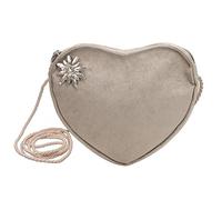 Alpenflüstern Herztasche Strass-Edelweiß - Damen Trachtentasche in Herzform, Schultertasche fürs Dirndl, Herz Handtasche zur Tracht, Dirndltasche (in traditionellen Farben) DTA066