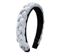 Flecht-Haarreif - Leinen Optik - verschiedene Farben - Alpenflüstern - Farbe - Hell-Blau