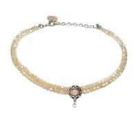 Alpenflüstern Trachten Glamour-Kropfkette Helena - Perlen Halskette, Trachtenkette, eleganter Damen-Trachtenschmuck, Dirndlkette (mondstein farben) DHK333