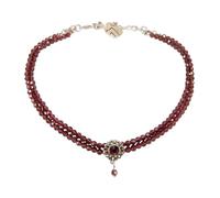 Alpenflüstern Trachten Glamour-Kropfkette Helena - Perlen Halskette, Trachtenkette, eleganter Damen-Trachtenschmuck, Dirndlkette (beere) DHK333