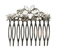 Alpenflüstern Trachten-Haarkamm Edelweiß Symphonie (antik-silber-farben) ADV095