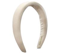 Alpenflüstern Trachten-Haarreif Babycord - Damen Haarschmuck, Haarband rutschfest fürs Dirndl (creme-weiß) ADV151