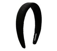Alpenflüstern Trachten-Haarreif Babycord - Damen Haarschmuck, Haarband rutschfest fürs Dirndl (schwarz) ADV151