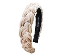 Samt-Haarreif - Flechtoptik - HELENA - Alpenflüstern - Farbe - Beige-Braun