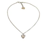 Alpenflüstern Trachten-Halskette Strassherz - Damen-Trachtenschmuck, Dirndlkette, Trachtenkette (silber-farben) DHK356