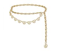 Alpenflüstern Trachten-Kettengürtel Brezenherz (gold-farben) DCH052