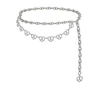 Alpenflüstern Trachten-Kettengürtel Brezenherz (silber-farben) DCH052