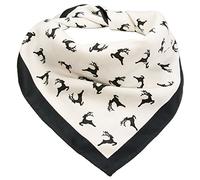 Alpenflüstern Trachten-Nickituch Springende Hirsche (schwarz) ATX037