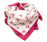 Alpenflüstern Trachten-Nickituch Springende Hirsche in traditionellen Farben ATX037 (beere)