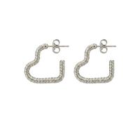 Alpenflüstern Trachten-Ohrstecker Herz Twist - Damen-Trachtenschmuck, Trachten-Ohrringe (silber-farben) DOR078