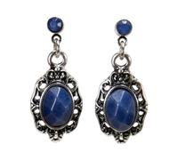 Alpenflüstern Trachten-Ohrstecker Trachtenstein - Damen-Trachtenschmuck, Trachten-Ohrringe (blau) DOR068