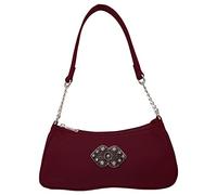 Alpenflüstern Trachtentasche Lissy - Damen Trachten Handtasche, Schultertasche fürs Dirndl, Tasche zur Tracht, Dirndltasche (dunkel-rot) DTA095