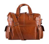 Alpenleder Aktentasche »ELBSEE« 38.1 cm (15 Zoll) braun, 41x32x18 cm