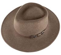 Alpenleder Hut - Modell: Padua (Handgefertigt) - Nachhaltiges Bio-Filz aus regionaler Landwirtschaft | Fedora Wollhut, Hüte Damen & Herren, Filzhut *Fair Produziert* (Gr: XL, 61-62cm, Forest Green)