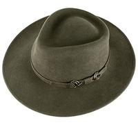 Alpenleder Hut - Modell: Padua (Handgefertigt) - Nachhaltiges Bio-Filz aus regionaler Landwirtschaft | Fedora Wollhut, Hüte Damen & Herren, Filzhut *Fair Produziert* (Größe XL (61-62cm), Olivia)
