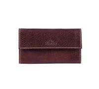 Alpenleder Tabaktasche GUSTL - Echt Leder Tabakbeutel - Vintage braun Drehertasche ausgestattet mit Naturlatex, extra Fach für Papers u. Filter sowie magnetischen Druckknöpfen (16 x 9 x 2cm, Brandy)