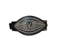 Alpenlife Leder Ranzen Hirsch (Schwarz, 120)