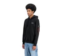 Alpha Industries Hoodie Back Print Hoody – Schwarz Regular Fit – L – 80% Baumwolle/20% Polyester