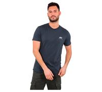 Alpha Industries Basic Small Logo T-Shirt Größe XL Navy Blau