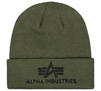 Alpha Industries - 3D Beanie Mütze - Dark Green universell