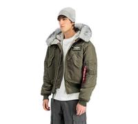 Alpha Industries 45/P Hooded Custom Loose Größe XL Olivgrün