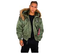 ALPHA INDUSTRIES 45P Hooded Bomberjacke für Herren Sage-Green