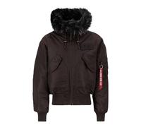 Alpha Industries 45P Hooded Custom Bomberjacke für Herren Hunter Brown