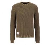 Alpha Industries Strickpullover mit Label-Detail Modell 'Acid' in Oliv, Größe L