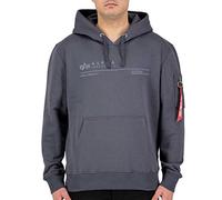 ALPHA INDUSTRIES AI Reflective Hoody Kapuzensweat für Herren Greyblack