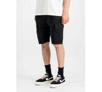 Shorts ALPHA INDUSTRIES "Airman Short", Herren, Gr. 28, Normalgrößen, schwarz, Obermaterial: 98% Baumwolle, 2% Elastan. Futter: 100% Baumwolle, Hosen Shorts (57355245-28) schwarz