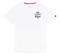 Alpha Industries - Aloha Back Print T-Shirt - White XXL